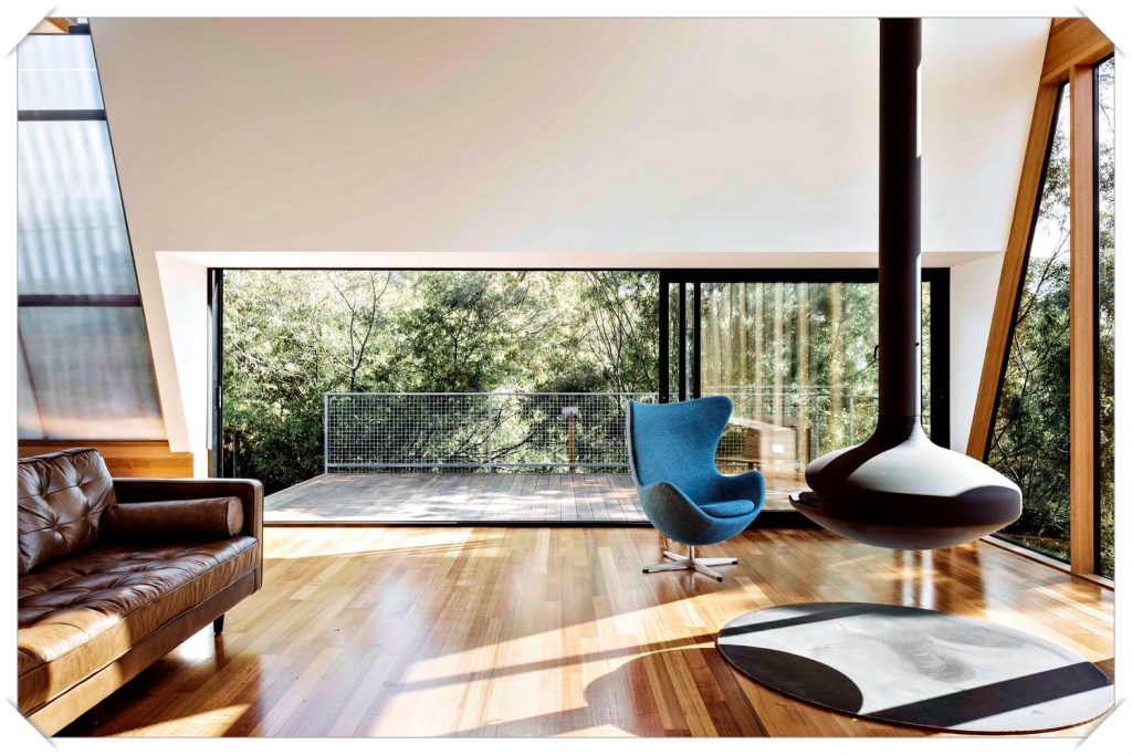 diseño interior minimalista de madera
