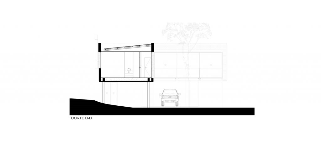 plano de casa moderna de dos pisos