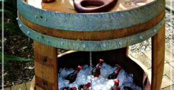 decorar con barriles de vino