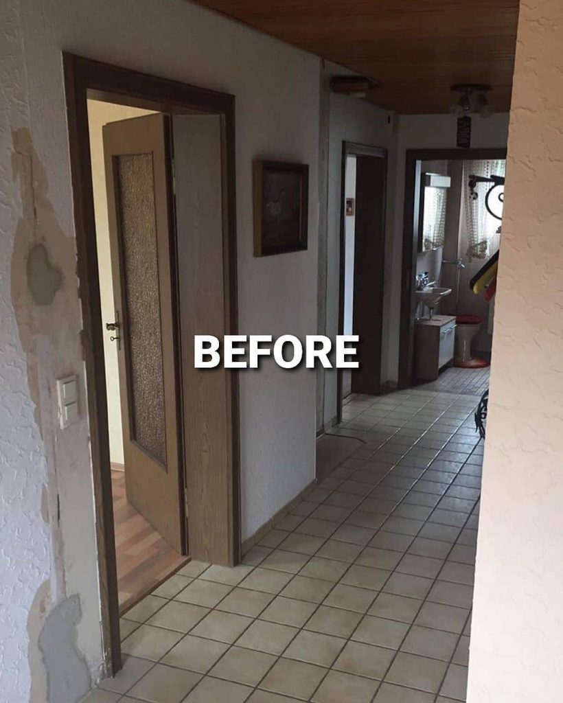 before after home renovation